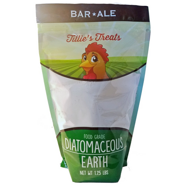 Bar Ale Tillie's Treats Food Grade Diatomaceous Earth - 1.25 lb DE for Chickens & Livestock