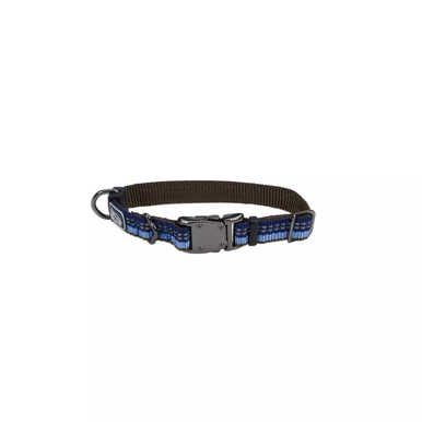 K9 Explorer Reflective Adjustable Dog Collar, Sapphire, 1" x 18-26"