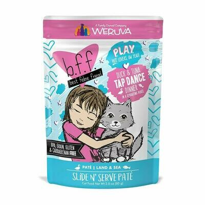 Weruva BFF Play Tap Dance Duck & Tuna Pate Cat Food, 3oz Pouch