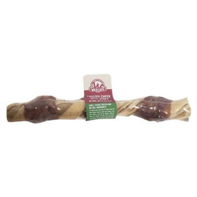 Wild Eats Water Buffalo Jerky Wrapped Twisted Cheek Dog Chew - 8-9 Inch Dog Treat