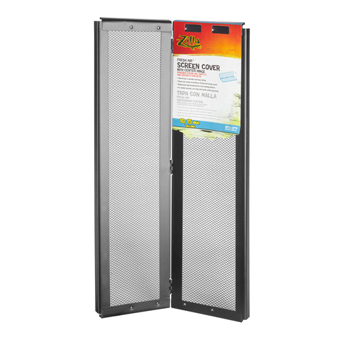 Zilla Screen Cover with Center Hinge - 20" x 10" Reptile Terrarium Top