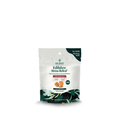 Pet Releaf Stress Releaf Peppered Bacon CBD Edibites Travel Size - 2.5 oz Dog Calming Treats
