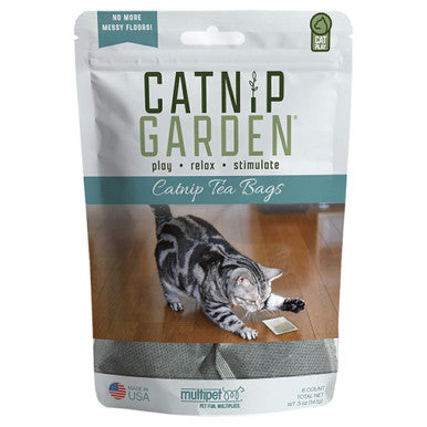 Multipet Catnip Garden Cat Tea Bags - 6 Count