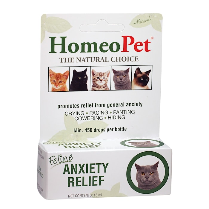 HomeoPet Feline Anxiety Relief - 15 ml - Natural Homeopathic for Cats & Kittens