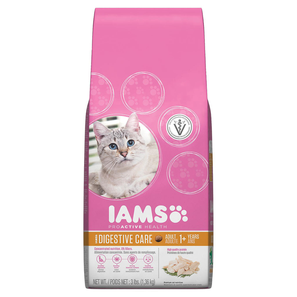 Iams - Sensitive Stomach with Chicken Dry Cat Food 5.00 lb