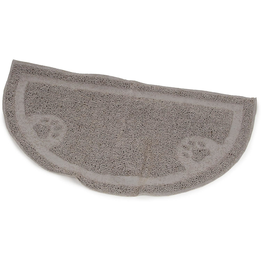 Arm & Hammer Half Circle Litter Mat - Pearl Tan Rubber Cat Litter Mat, 23.5 x 14 inches
