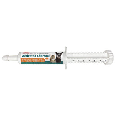 Durvet Activated Charcoal Gel - 30 mL - Oral Gel with Electrolytes for Livestock