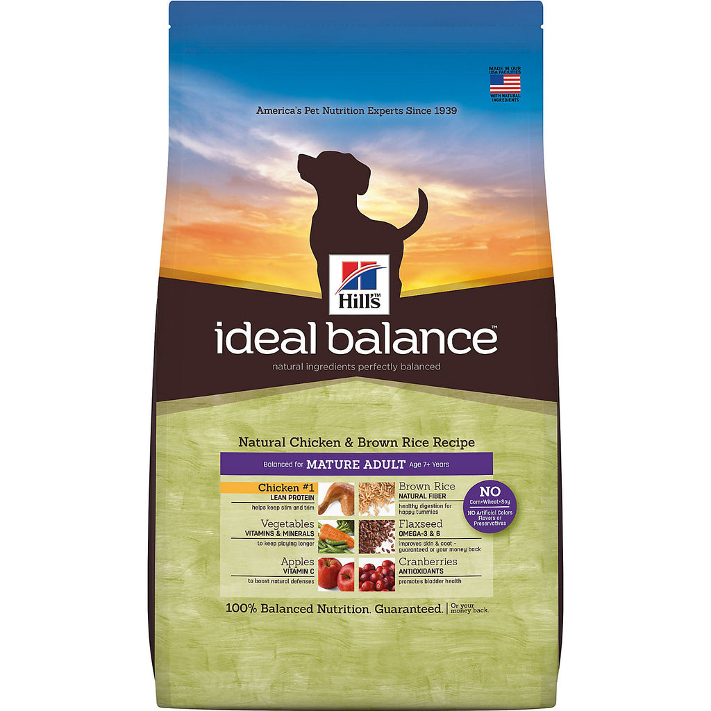 Hill's Ideal Balance Mature Adult Natural Chicken & Brown...