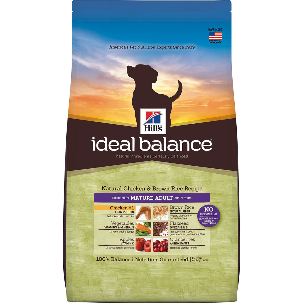 Hill's Ideal Balance Mature Adult Natural Chicken & Brown...