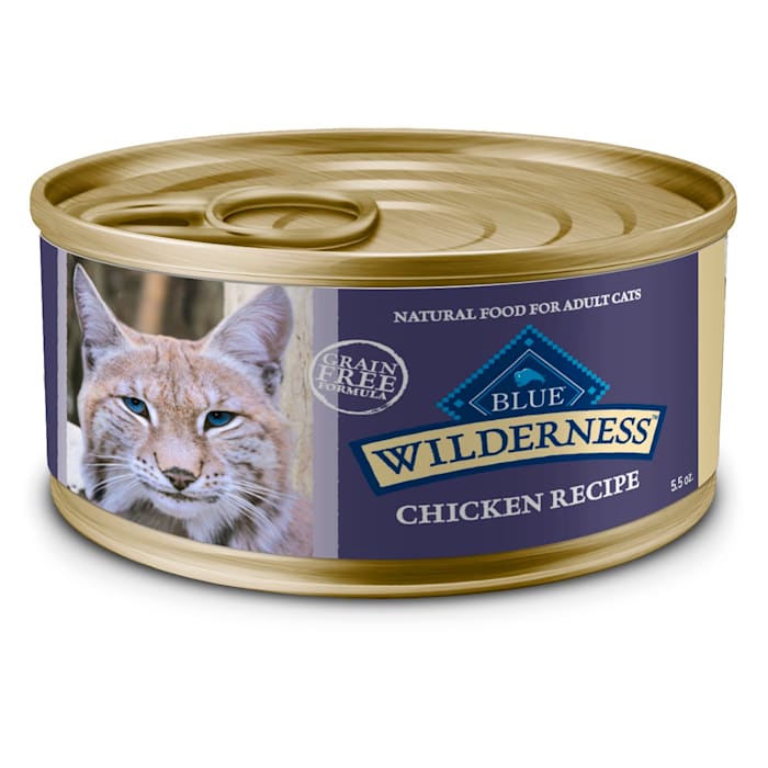 Blue Buffalo Wilderness Chicken Pate Wet Cat Food, Grain-Free, 5.5 oz