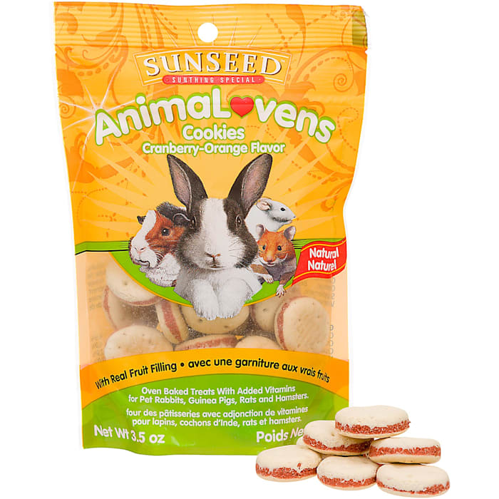 Sunseed AnimaLovens Cranberry-Orange Cookies Dry Small An...