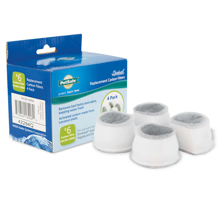 PetSafe Drinkwell Fountain Replacement Carbon Filters - 4 Pack