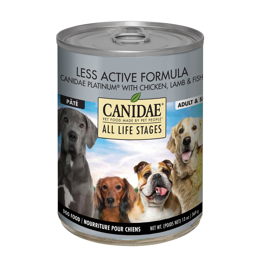 CANIDAE All Life Stages Less Active Wet Dog Food, Chicken, Lamb & Fish, 13 oz Can