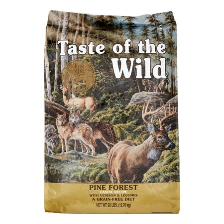 Taste of the Wild Pine Forest Venison Recipe Grain Free Dry Dog Food, 28 lb