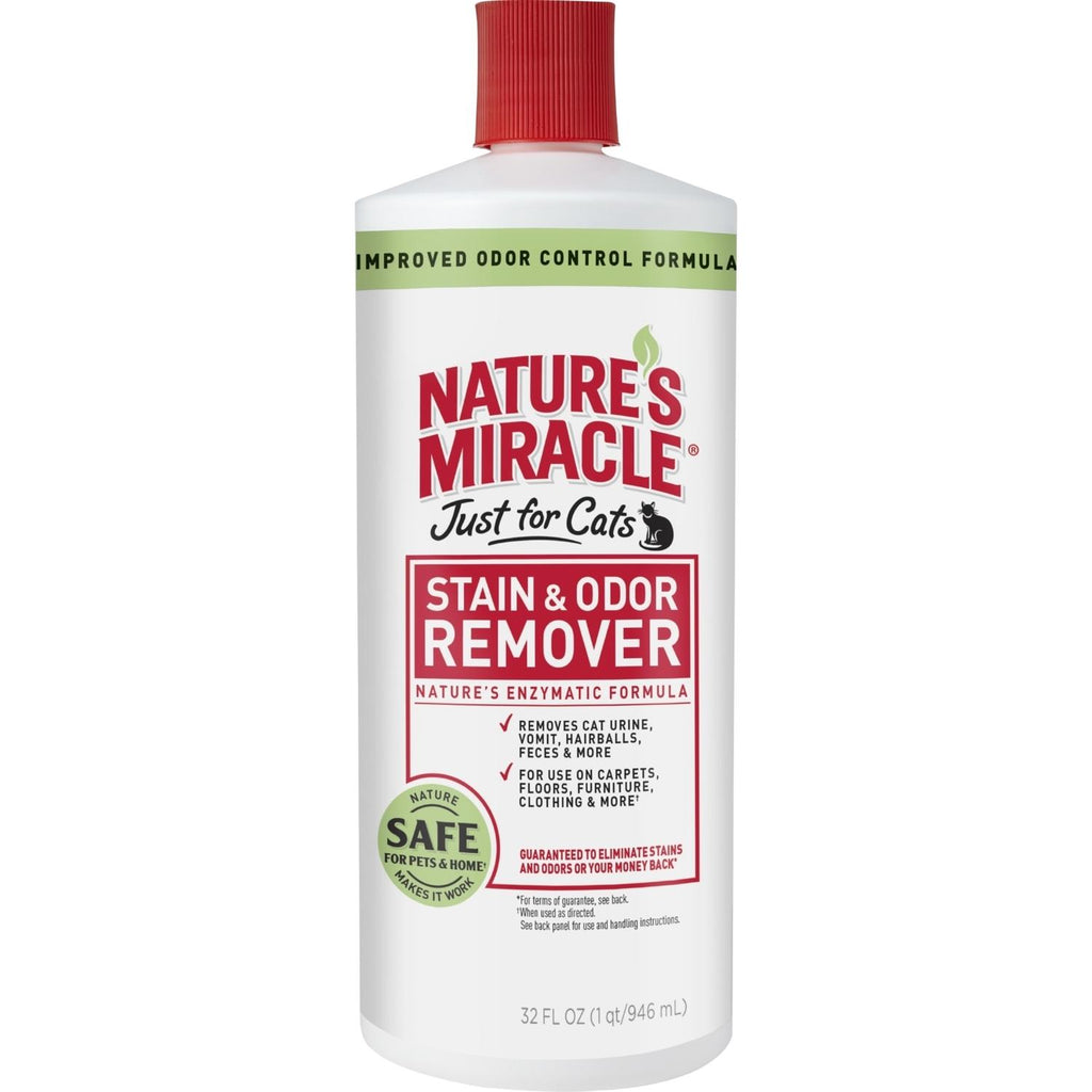 Nature's Miracle Just for Cats Stain and Odor Remover - 32 oz Bio-Enzymatic Formula