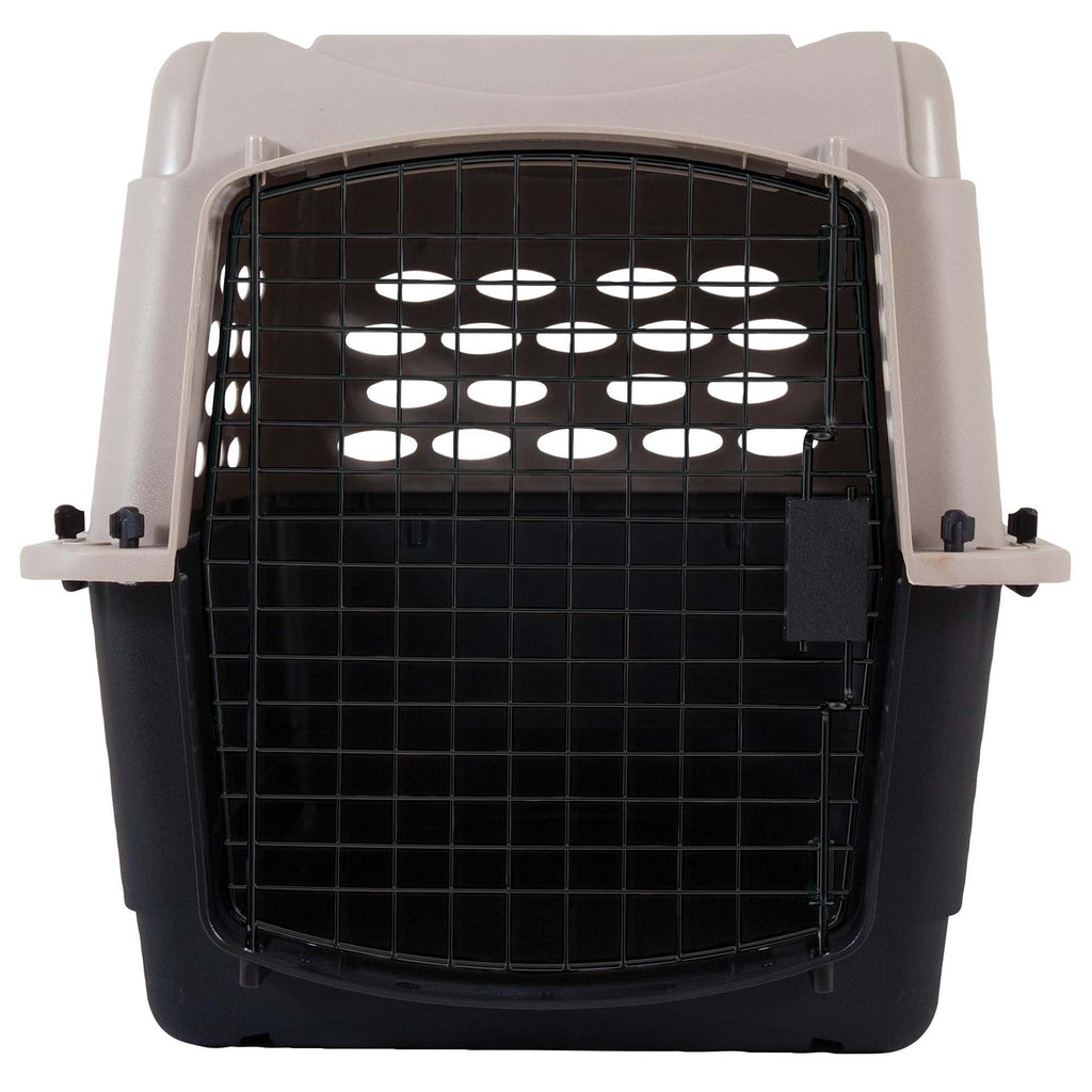 Petmate Vari Kennel 28-inch, 25-30 lbs, Taupe/Black - Medium Dog Travel Crate, Airline Approved