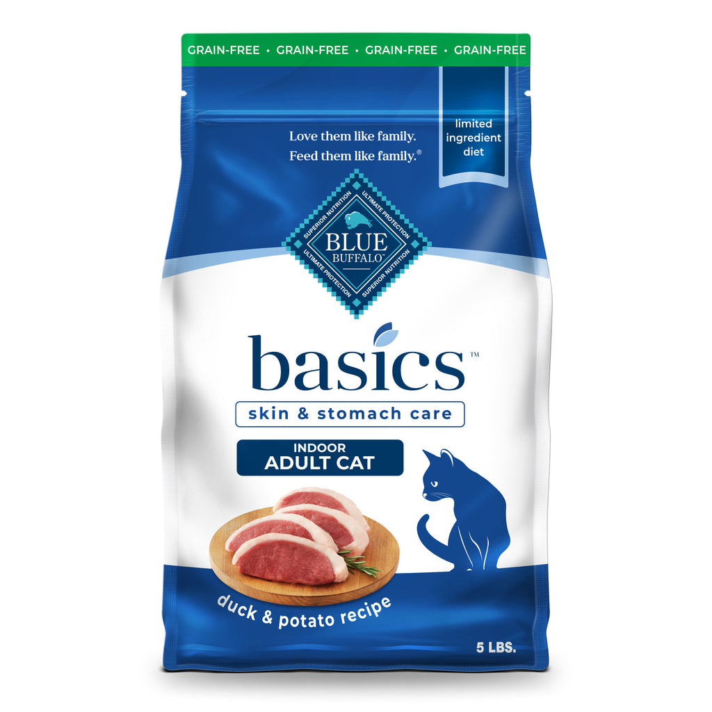 Blue Buffalo Basics Grain-Free Dry Cat Food Skin & Stomac...
