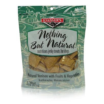 Evanger's Nothing But Natural Buffalo Jerky Dog Treats - 4.5 oz - Grain-Free, Oven-Baked