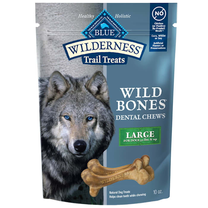 Blue Buffalo Wilderness Trail Treats Wild Bones  Large De...