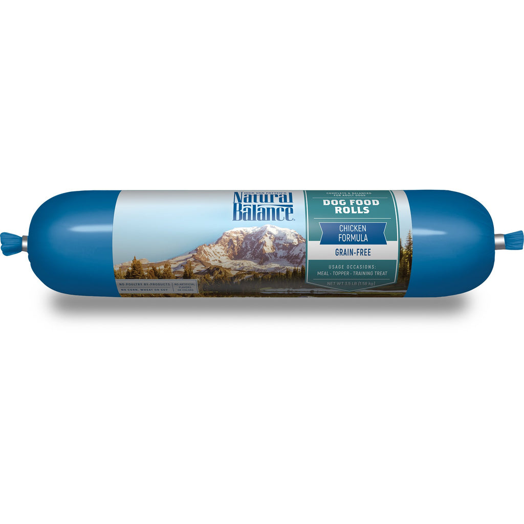 Natural Balance Dog Food Rolls Chicken Wet Dog Food, 3.5 Lb