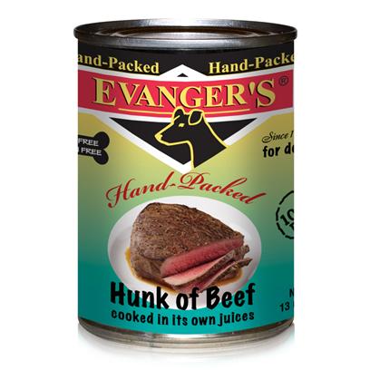 Evanger's Hunk of Beef Canned Dog Food, 12 oz - Grain-Free, Super Premium Wet Food