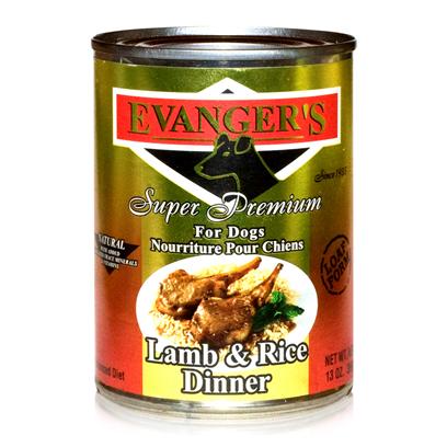 Evanger's Super Premium Lamb & Rice Dinner Wet Dog Food - 12.8 oz Can
