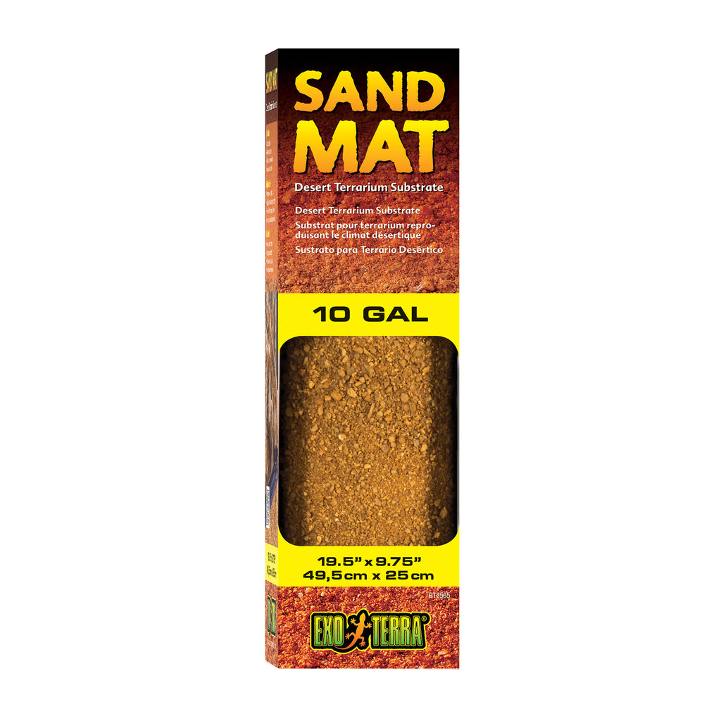 Exo Terra Sand Mat Desert Terrarium Substrate - 10 Gallon Reptile Terrarium Liner