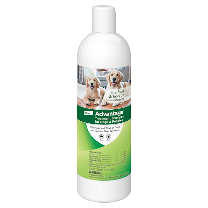Advantage Flea & Tick Dog Shampoo - Puppies & Adult Dogs - 24 oz