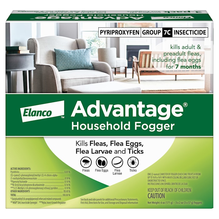 Advantage Flea and Tick Household Fogger 2 oz, 3-Pack - Indoor Insect Control