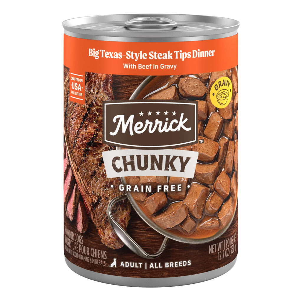 Merrick 12 Count Chunky Big Texas Steak Tips Dinner