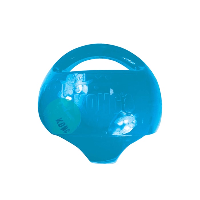 KONG Jumbler Ball Dog Toy - Large/X-Large - Interactive Squeak & Tennis Ball Fun