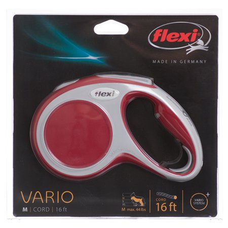 Flexi Vario Retractable Cord Leash - Red Medium - 16 Cord...