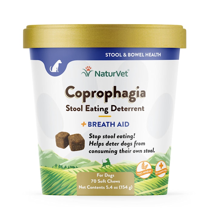 NaturVet Coprophagia Stool Eating Deterrent Plus Breath Aid - 70 Soft Chews