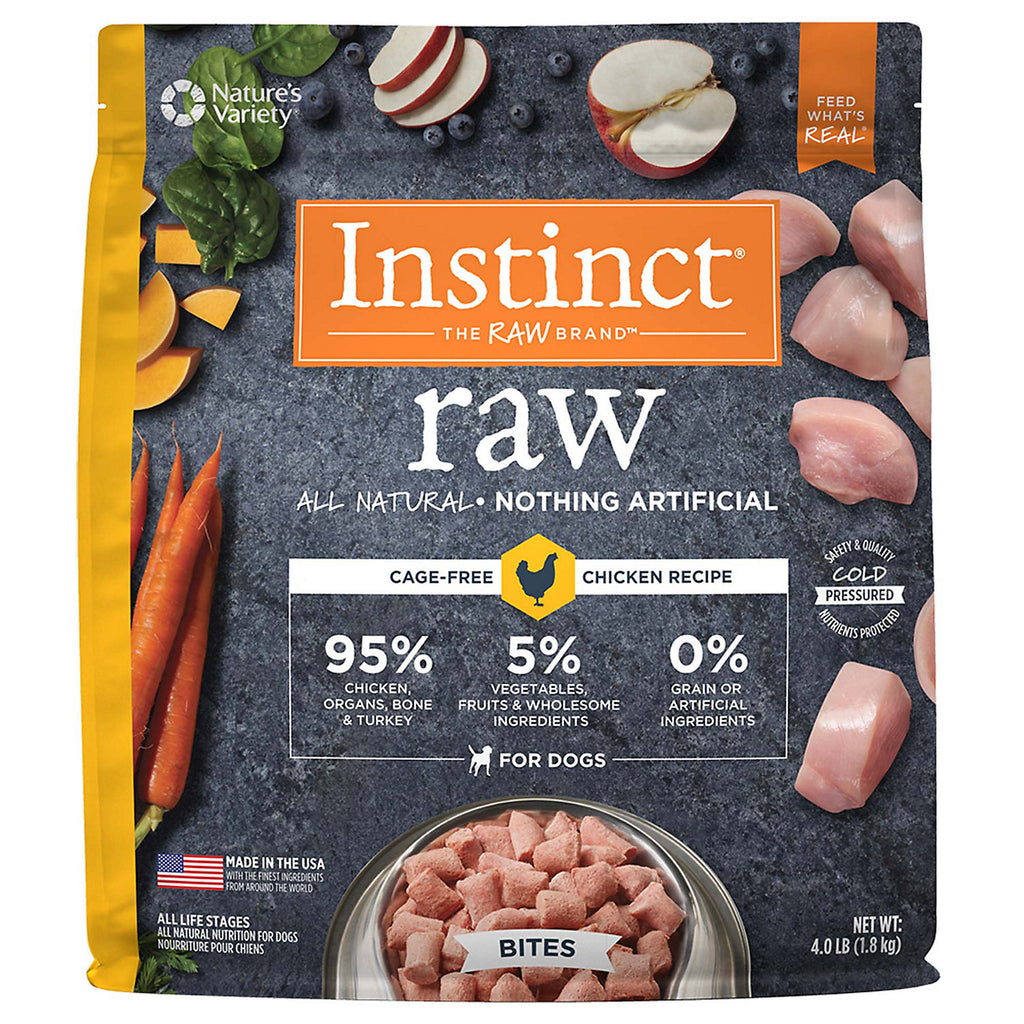 Nature's Variety Instinct Raw Chicken Bites Frozen Dog Fo...