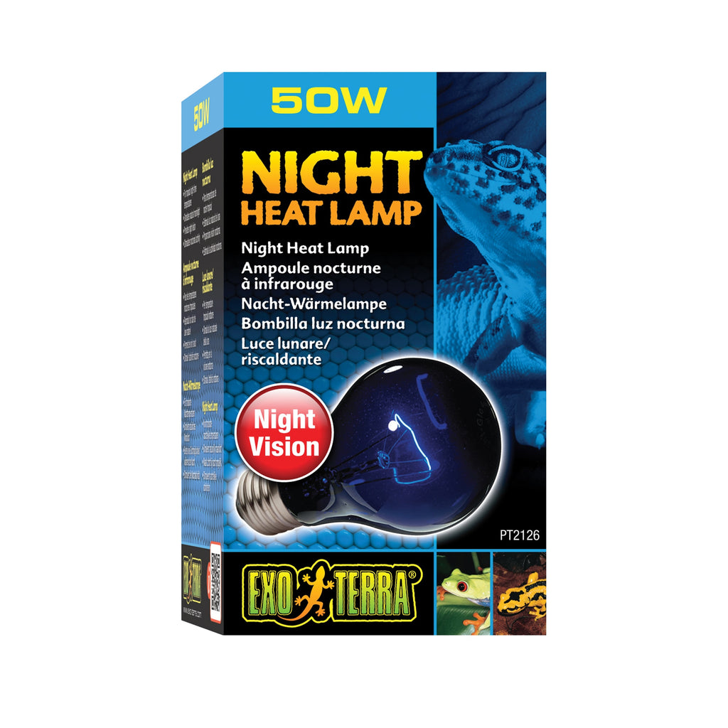 Exo Terra Night Heat Lamp - 50W - Reptile/Amphibian Moonlight Bulb