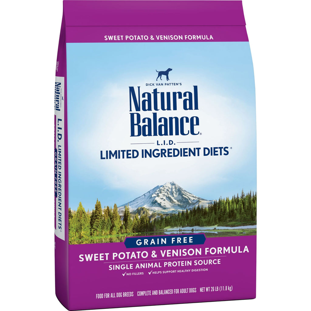 Natural Balance LID Sweet Potato & Venison Dry Dog Food 26lb