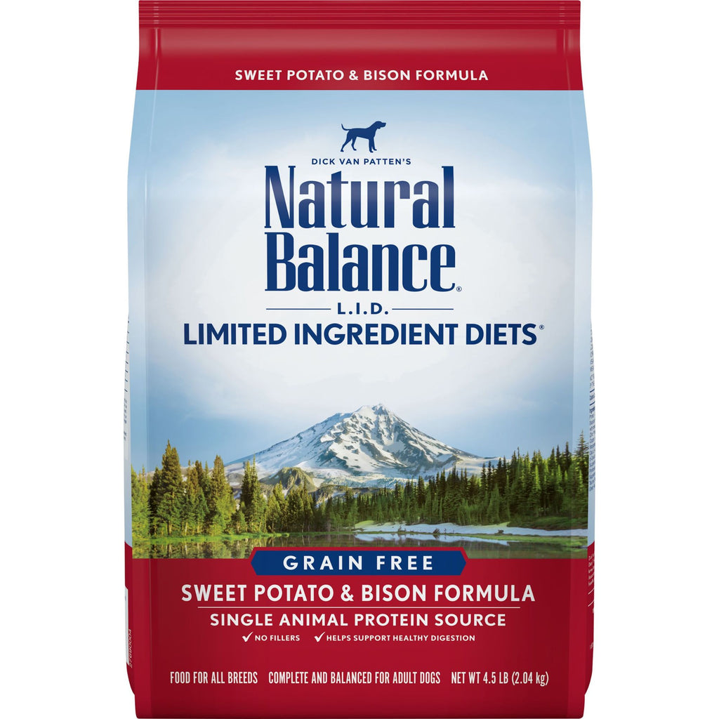 Natural Balance L.I.D. Limited Ingredient Diets Sweet Potato & Bison Formula Dry Dog Food, 22 lb Bag