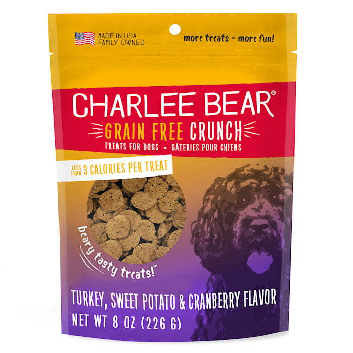Charlee Bear Dog Crunch Grain Free Turkey & Sweet Potato 8oz