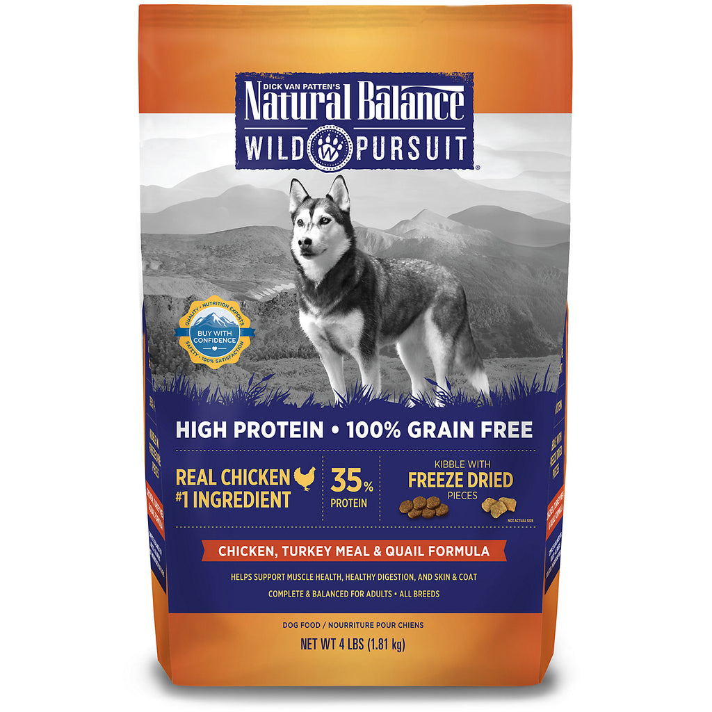 Natural Balance Wild Pursuit Chicken Turkey Meal and Quai...