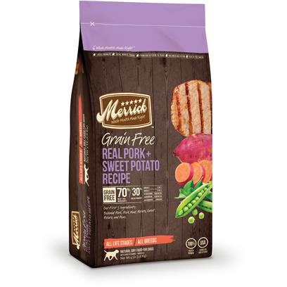 Merrick Grain Free 12-Pound Real Pork and Sweet Potato, 1...