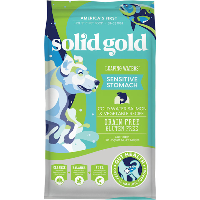 Solid Gold Cold Water Salmon & Vegetable Leaping Waters D...