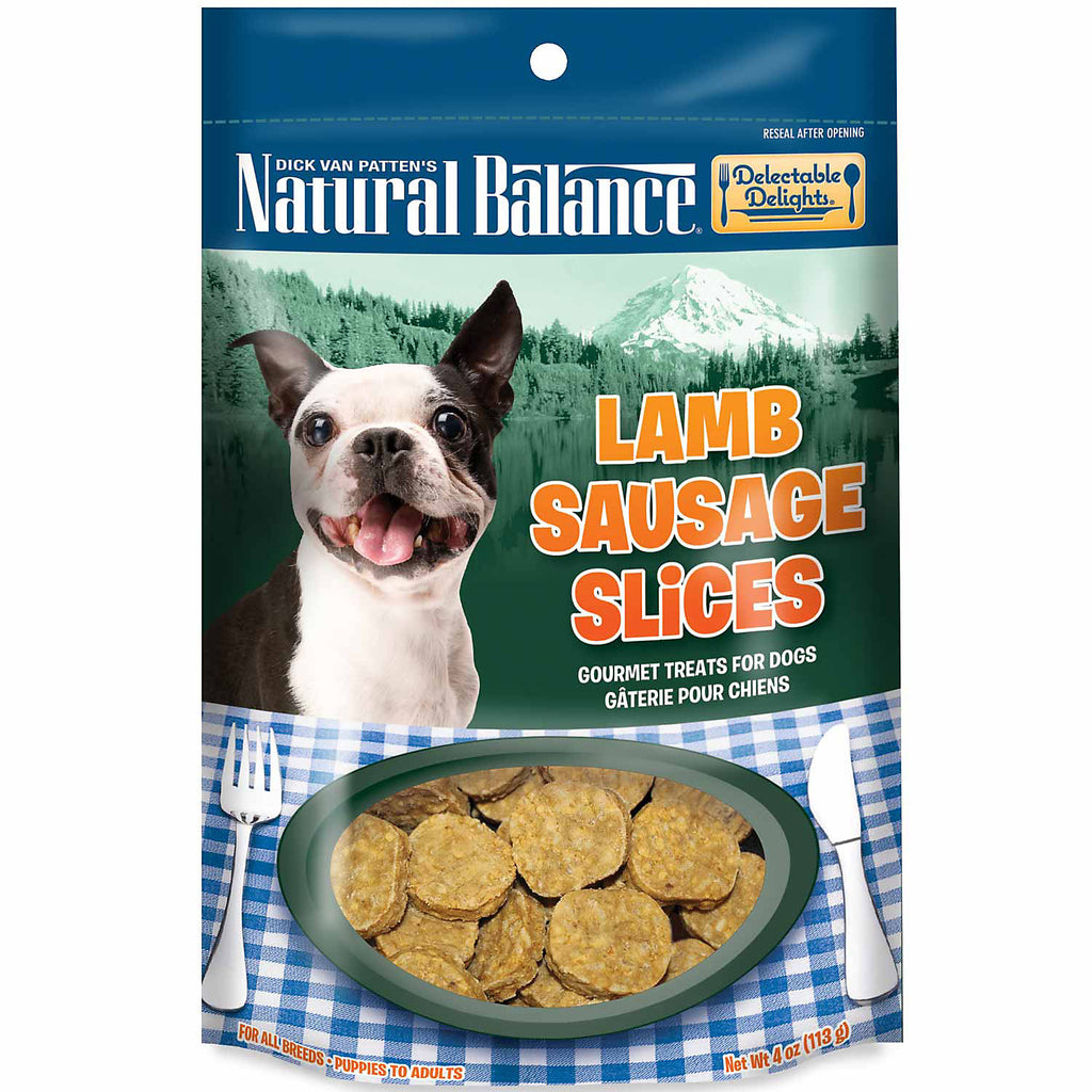 Natural Balance Delectable Delights Lamb Sausage Slices D...