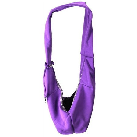 Dogline Pet Sling - Purple - Comfortable Carrier for Small Dogs & Cats Up to 12lbs