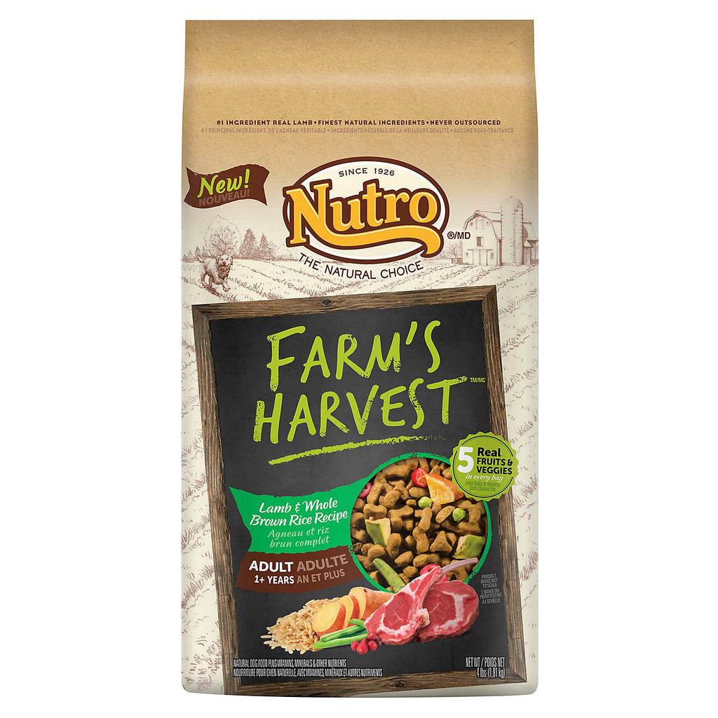 Nutro Farms Harvest 10121563 Lamb Adult Dog Food, 4 lbs.