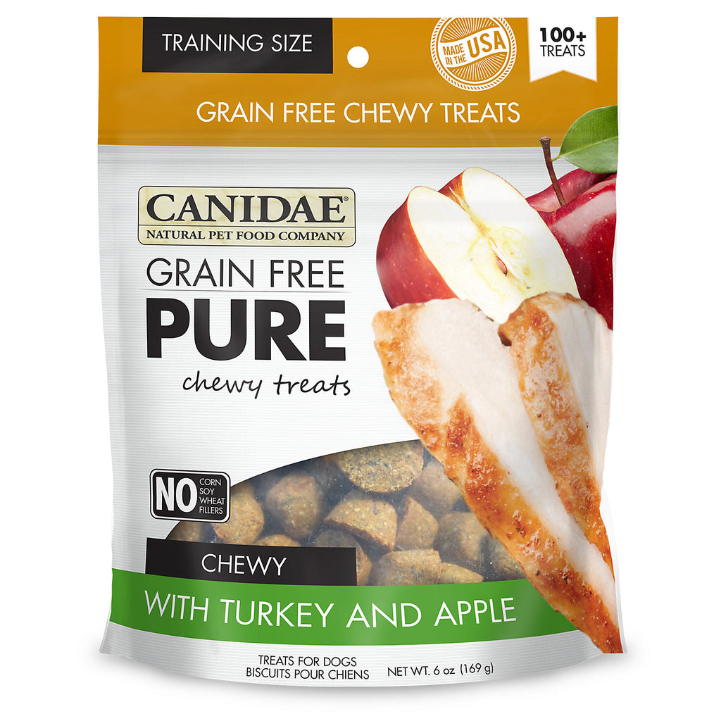 Canidae Pure Grain Free Turkey and Apple Chewy Dog Treats...