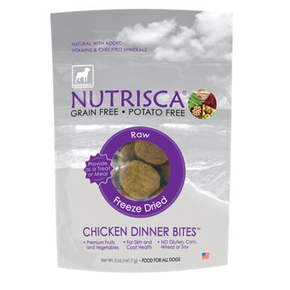 DOGSWELL NUTRISCA Freeze Dried Chicken Dinner Bites 11 oz...
