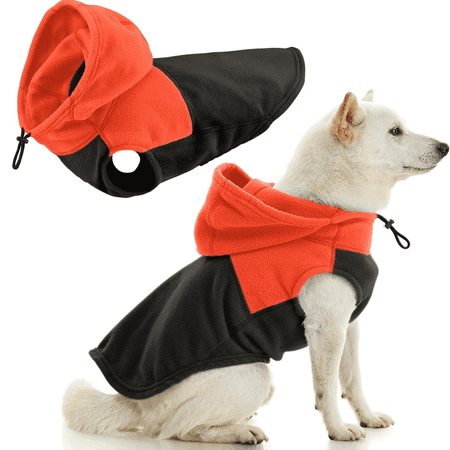 Gooby Fleece Vest Hoodie Two Tone - Black  Medium - Soft ...
