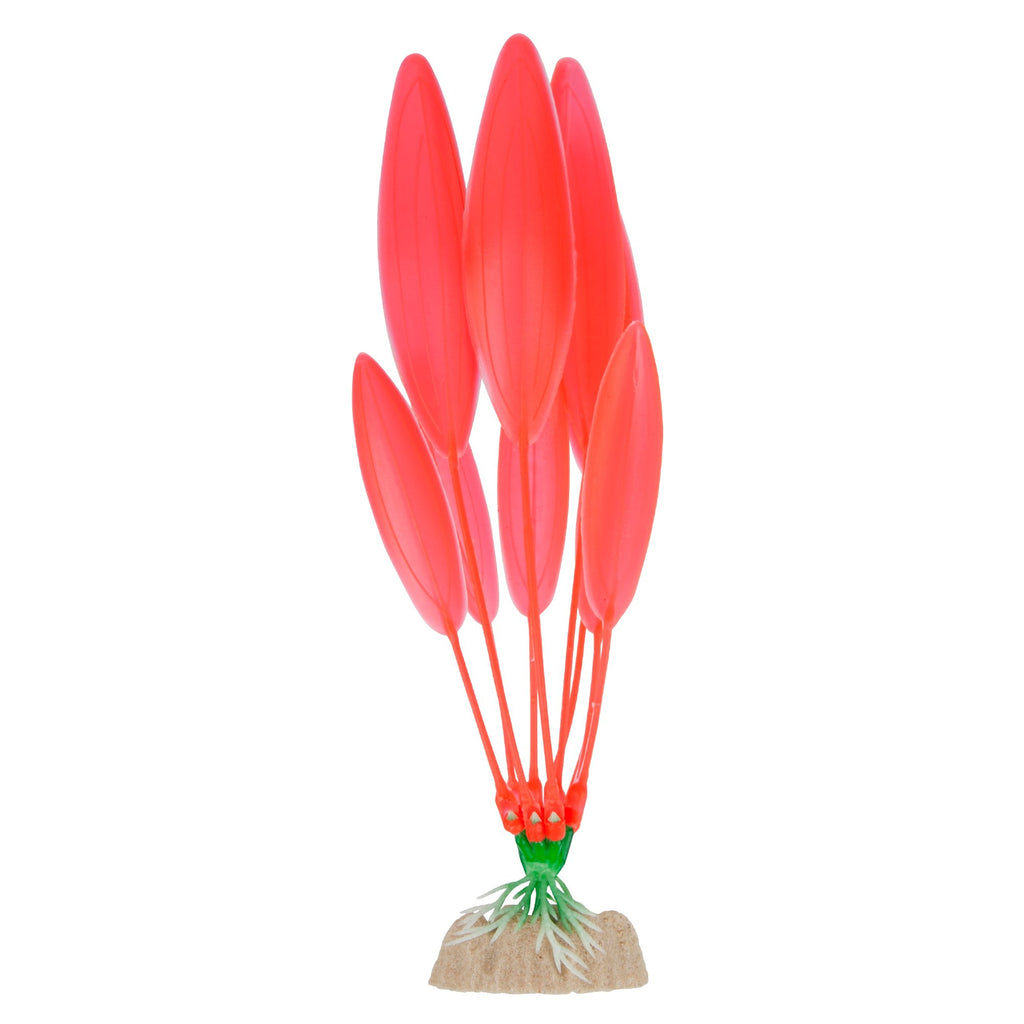 GloFish Orange Fluorescent Plastic Aquarium Plant Decorat...