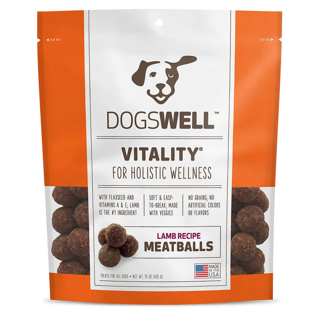 Dogswell Vitality Grain-Free Lamb Meatballs Dry Dog Treat...