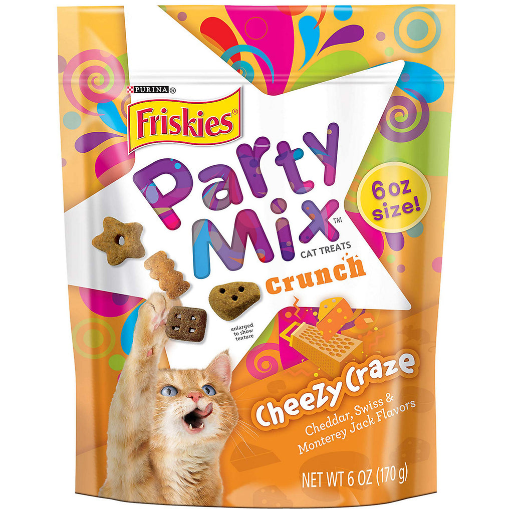 Purina Friskies Party Mix Cat Treats  Cheese Craze Crunch...